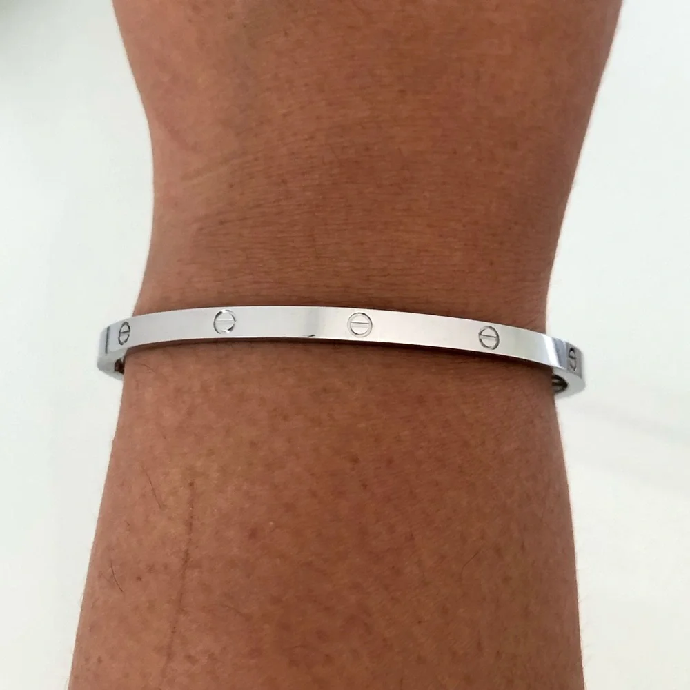 Screw Bracelet Small Model Stainless Steel.